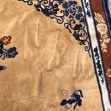 Tapis ancien point noué style chinois 204x310cm