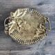 Antique brass bowl in the Nancy School style