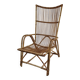 Large vintage rattan armchair