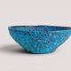 Turquoise ceramic fruit bowl by Charles Cart Vallauris, circa the 1960s.