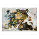 Oil painting "Still Life with Flowers and Grapes" by Pol Noel (1851-1911)