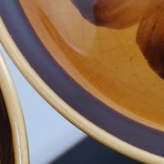 5 dessert plates in vintage ceramic Sarreguemines "Rimini"