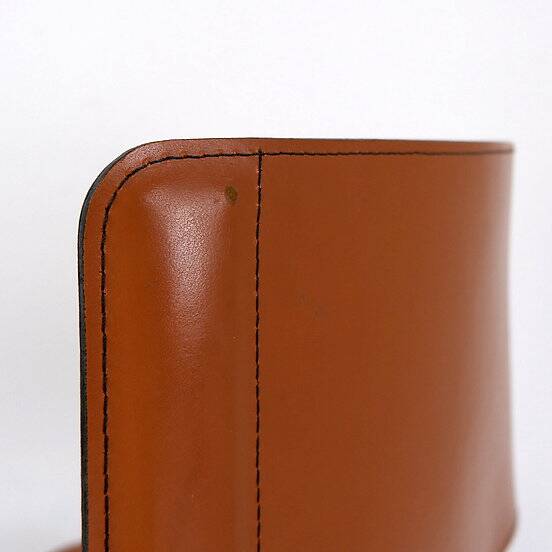 saddle leather chair cognac Cidue