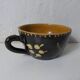 old Alsace lunch cup in glazed terracotta