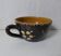 ancienne tasse déjeuner d'alsace en terre cuite vernissée