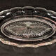 Pressed glass plate with star decoration – Art Deco – (Colonial)