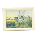 vintage dog painting