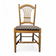 2 x rustic French country cottage side / dining chairs