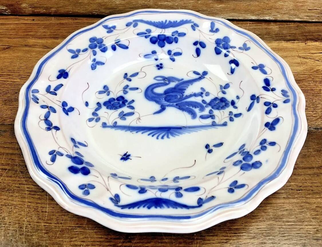 Old hollow round dish Martres Tolosane