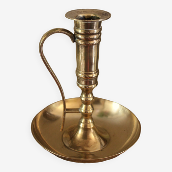 Cellar Rat candle holder brass high binet rings