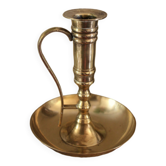 Cellar Rat candle holder brass high binet rings