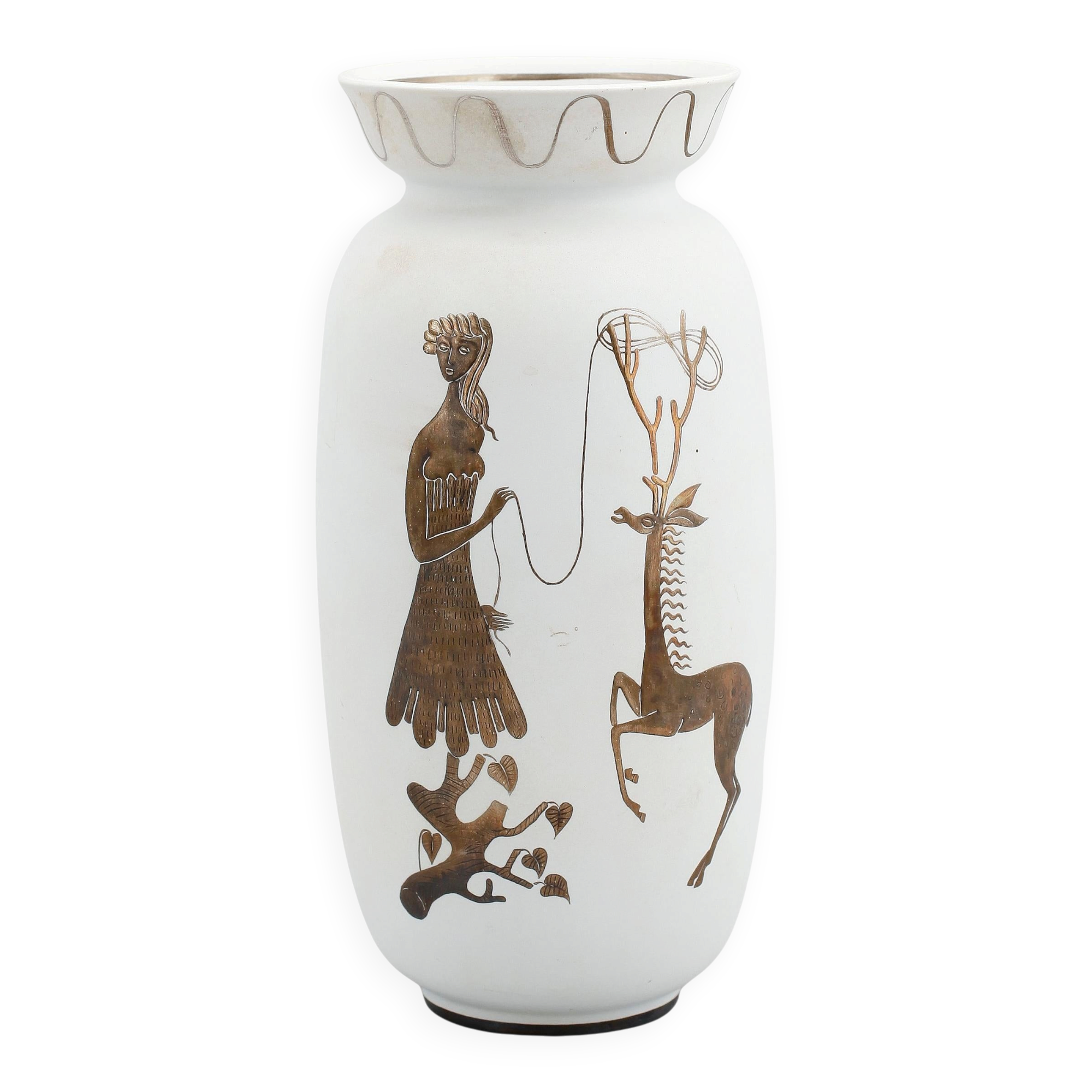 Vase "Grazia" de Stig Lindberg  Gustavsberg.  Suède 1960 Signé