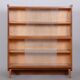 Mid-Century Bookcase in Oak with Glass Doors, 1950s