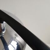 Mid century black and chrome 'Boomerang' lamp from Fase, Madrid, c.1960