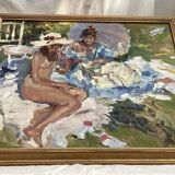 Oil painting on canvas, dimensions: height - 69 cm - width - 82 cm