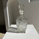 Vintage whisky decanter geometric star patterns H:25cm