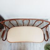 Sofa in curved wood Fischel
