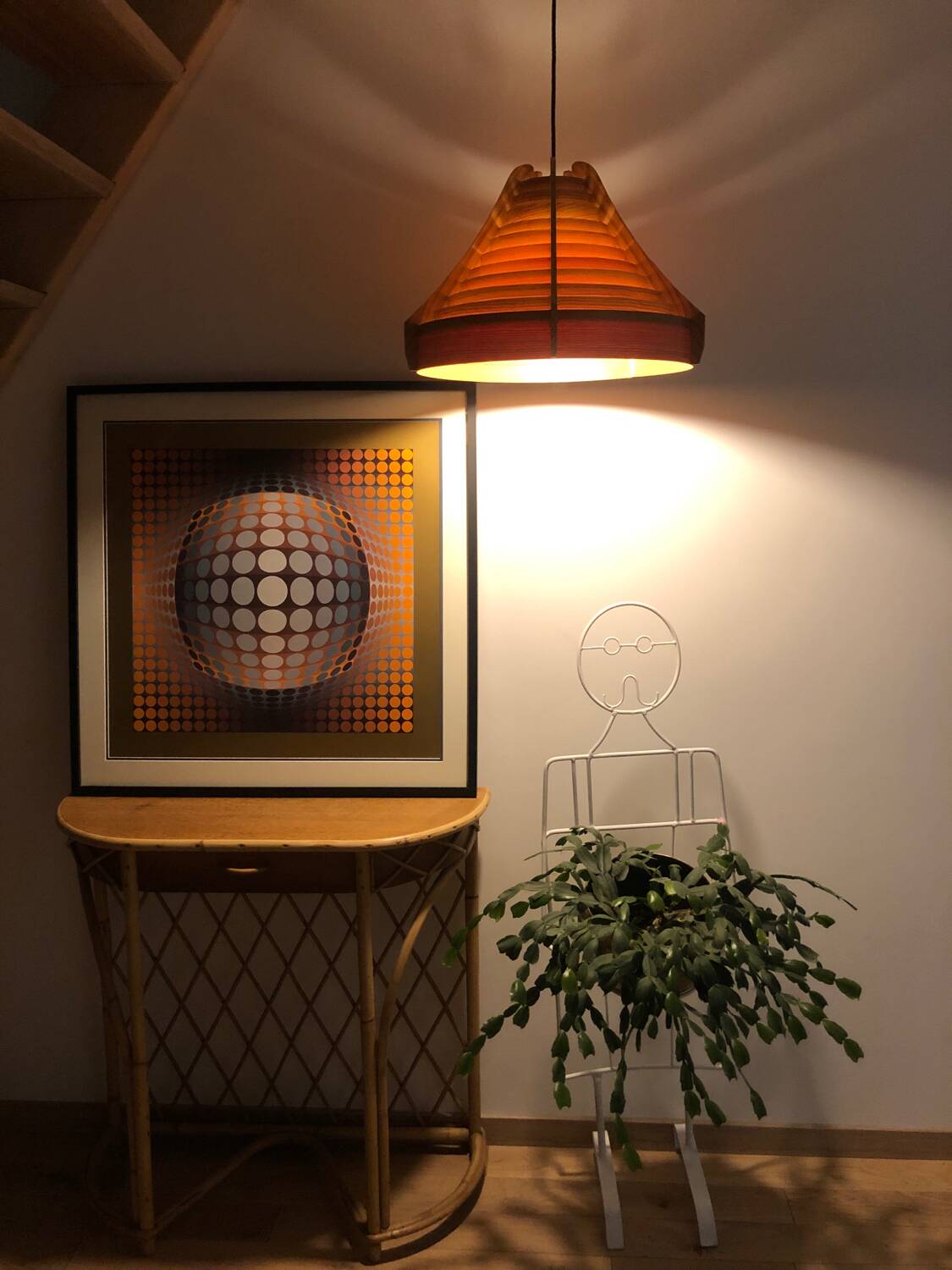 Swedish vintage pendant light / Design by Hans Agne Jakobsson / 60's