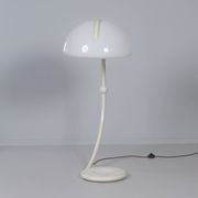 Lampadaire Serpente par Elio Martinelli pour Martinelli Luce, années 1970 en blanc.
