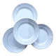 4 vintage flat plates porcelain from St Amand 191103