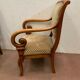 Paire de fauteuils de style Empire en hetre teinté xx siècle