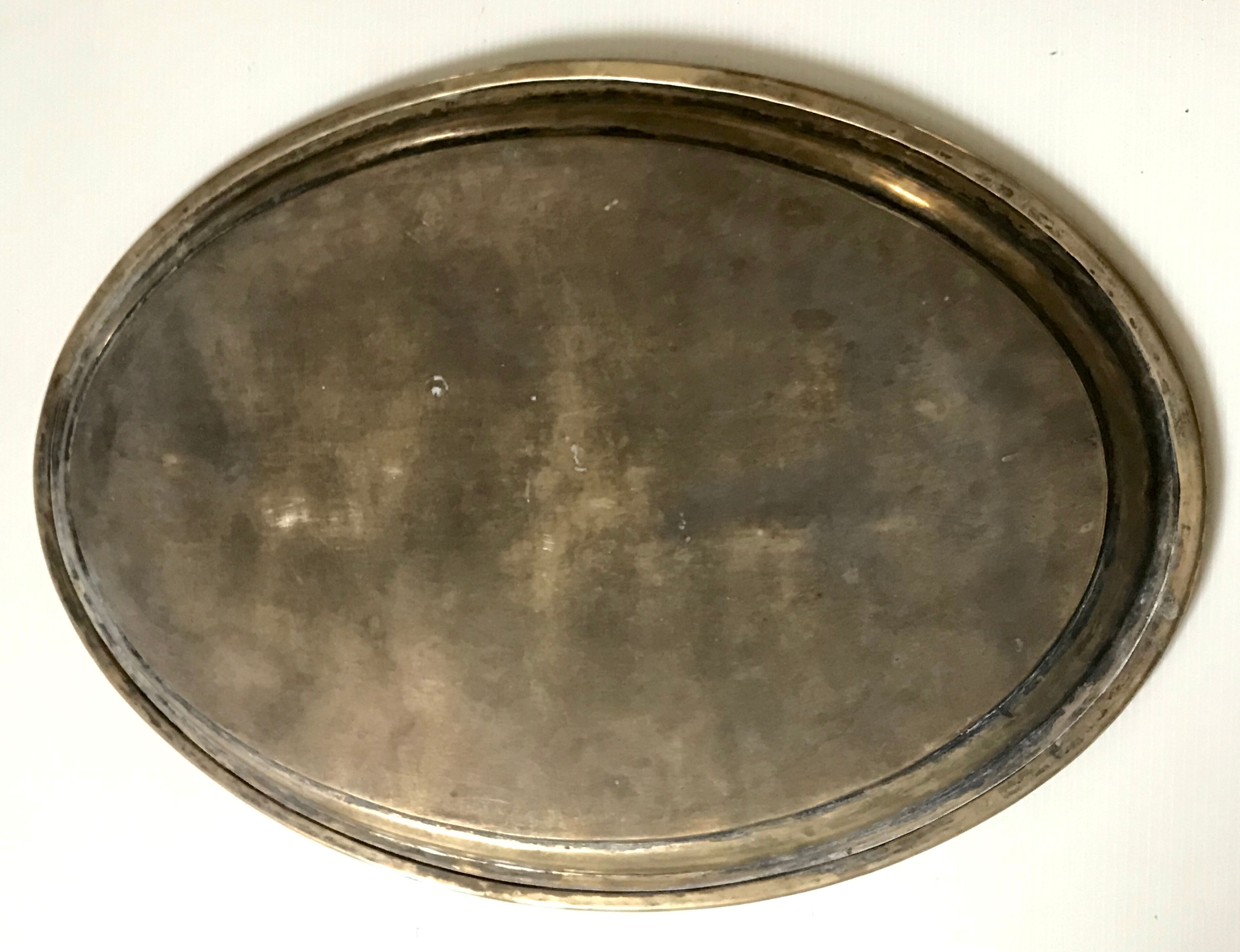 Old plate brass