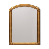Deknudt Art Deco style Gold Wall Mirror Belgium 1970s