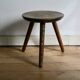 Tripod stool, produced in the Vosges (Gérardmer), 1950s.