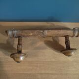 Coat rack wood 2 hooks