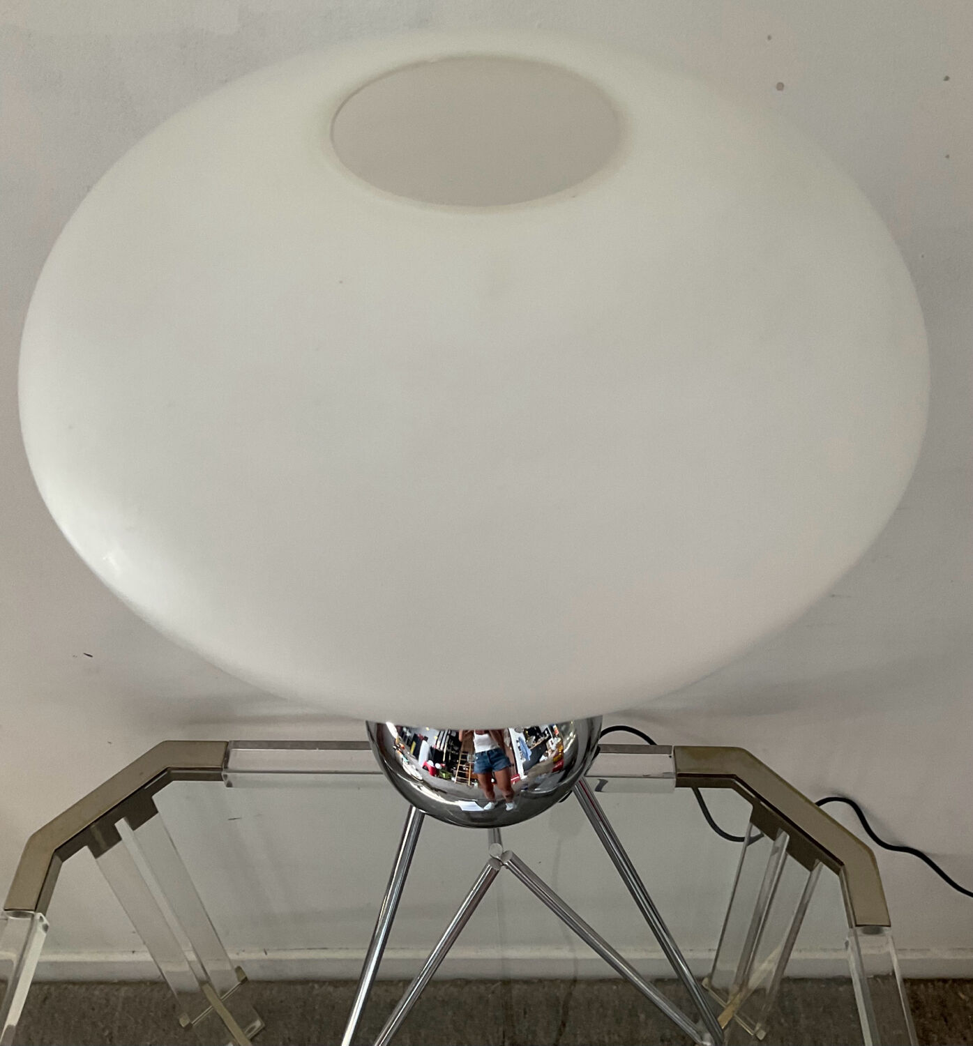 Space Age saucer lamp from the 70s
