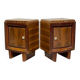 Comodini Art Déco, Italia, anni '30, set di 2