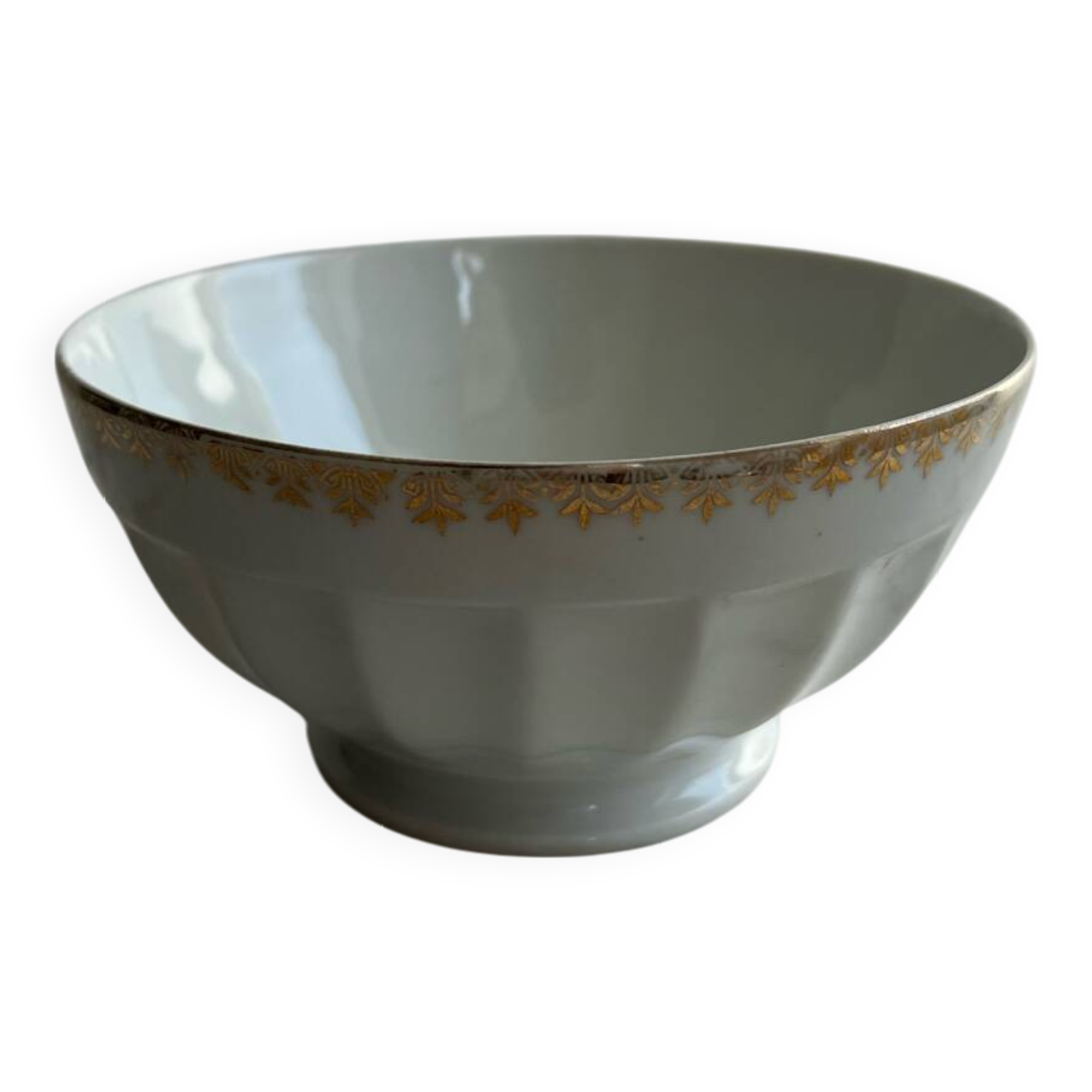 Bowl with gold rim