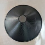 Black perforated metal day abatement