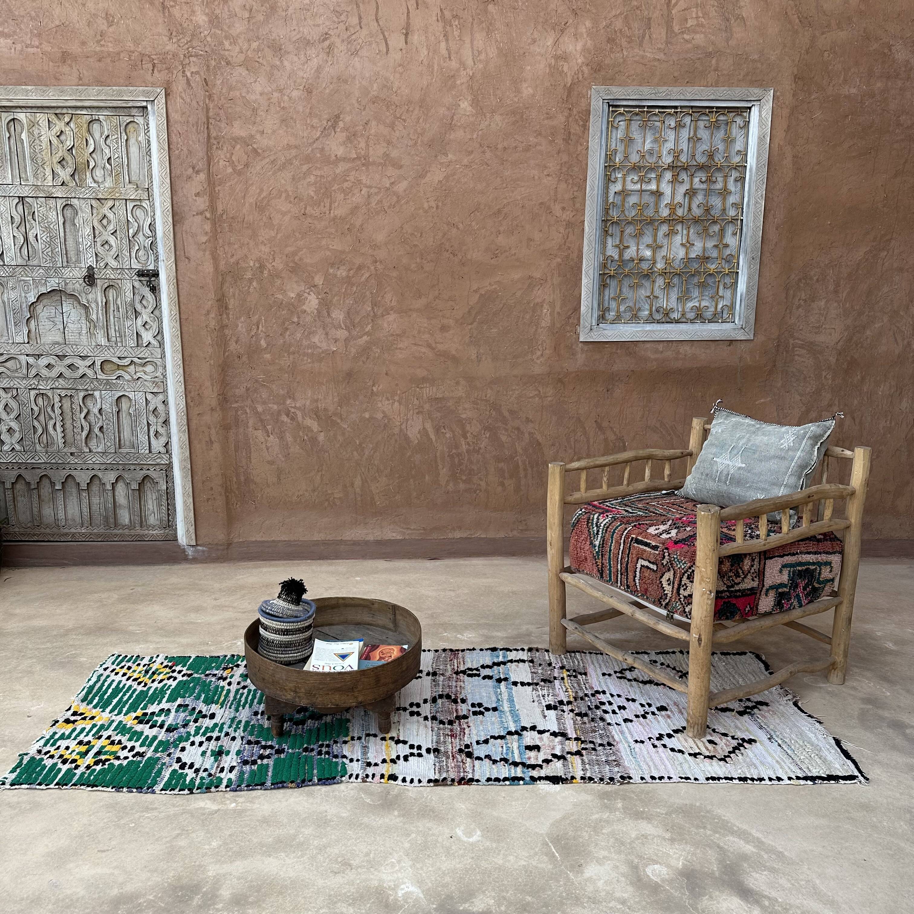 Tapis Marocain Boujad coloré - 80 x 228 cm