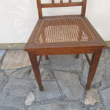 5 old canne chairs