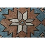 1970s Vintage Turkish Oushak Handmade Wool Cotton Brown Area Rug 160x254