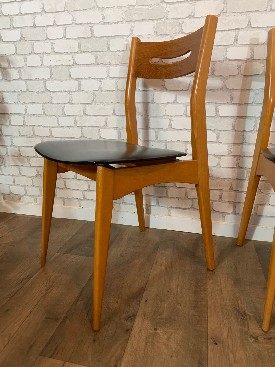 4 vintage Scandinavian style chairs