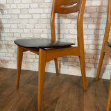 4 chaises vintages style scandinave