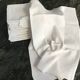 Damask napkins embroidered with an MA monogram