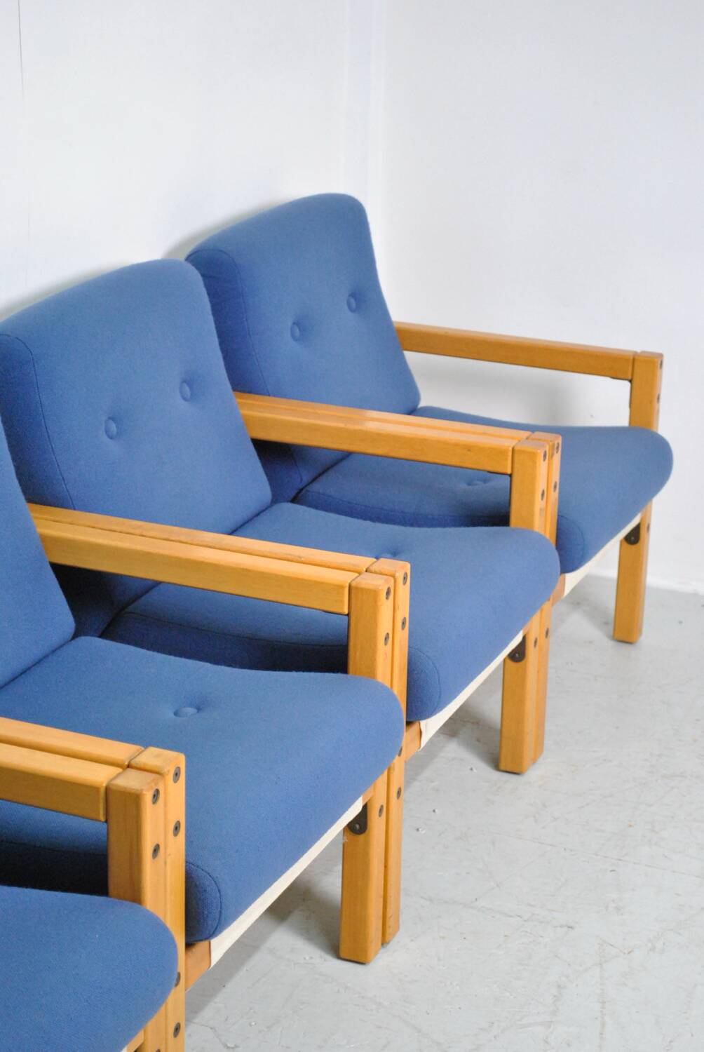 4 Flototto armchairs 1970