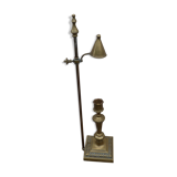 Vintage 1900 brass candlestick with adjustable turn off