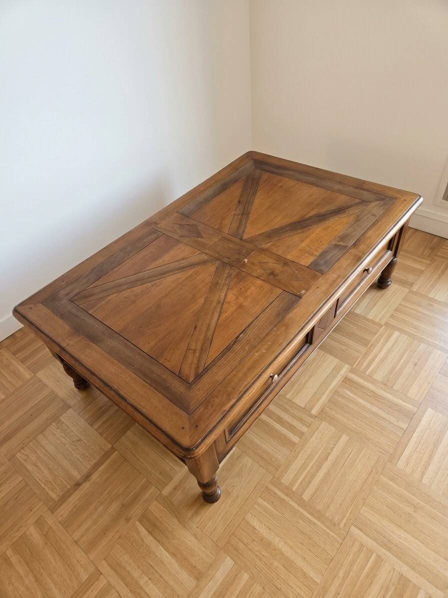 Beautiful wooden coffee table.