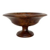 Fruit bowl on a turned wooden pedestal – Wood burl