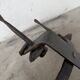 Wrought iron candle holders 1900 brutalist sconces