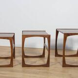 Mid-Century Teak Nesting Tables by R. Benett for G-Plan, United Knigdom, 1970s, Set of 3