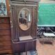 Old cloakroom or coat rack in oak