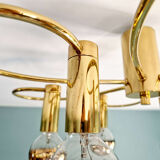 Design ceiling light in brass, Cosack Leuchten, 1970