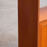 Scandinavian library in vintage teak 1960