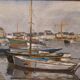 Tableau breton"port de concarneau " r.leforestier