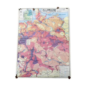School map post vintage Germany edition MDI